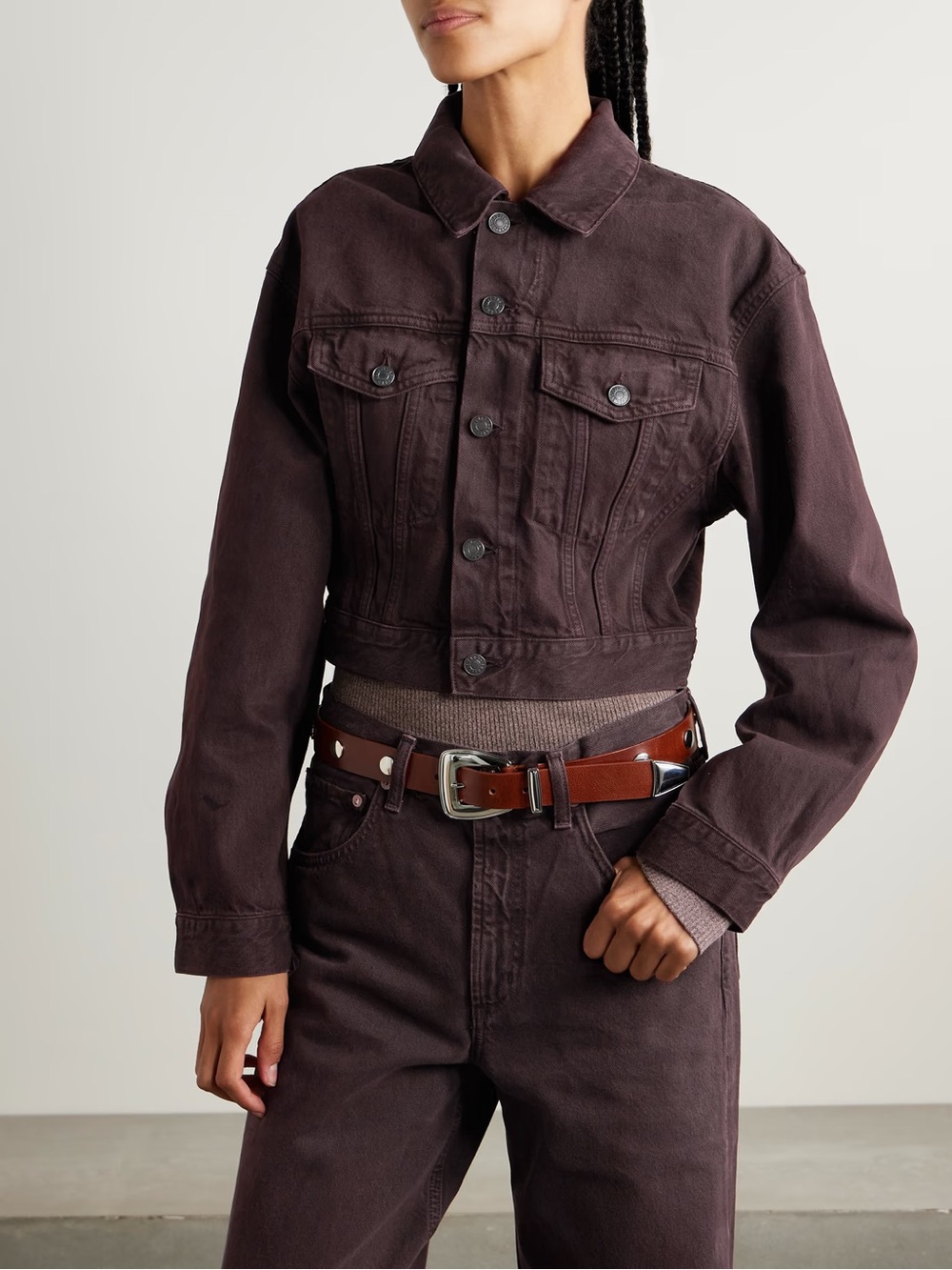 Agolde Radley Jacket in Sloe Berry size S